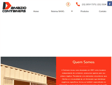 Tablet Screenshot of damaziocontainers.com.br